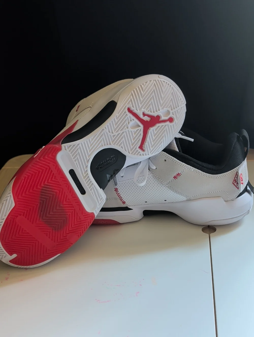 Nike Air Jordan Westbrook One Take 5 Basketball Shoes White/Red FD2335-106 - Picture 5 of 6
